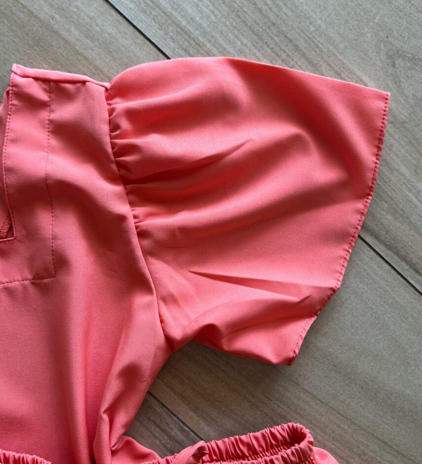 fernandaramoskids com br Conjunto Infantil Feminino Blusa Short Coral 1
