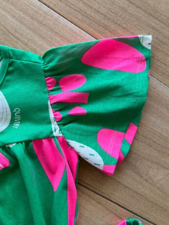 fernandaramoskids com br Conjunto Infantil Feminino Blusa Short Verde Bandeira 1