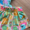 fernandaramoskids com br Conjunto Infantil Feminino Blusa Verde e Short Que Calor Estampado 2
