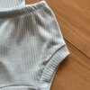 fernandaramoskids com br Conjunto Infantil Feminino Body Regata e Short Azul Bebê2