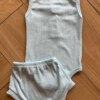 fernandaramoskids com br Conjunto Infantil Feminino Body Regata e Short Azul Bebê3