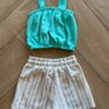 fernandaramoskids com br Conjunto Infantil Feminino Kimono Top e Short Listra Colorida3