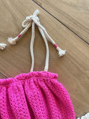 fernandaramoskids com br Conjunto Infantil Feminino Regata Alça em Cordão Rosa e Short 2