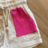 fernandaramoskids com br Conjunto Infantil Feminino Regata Alça em Cordão Rosa e Short 1
