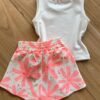 fernandaramoskids com br Conjunto Infantil Feminino Regata Chinelo Rosa e Short 2