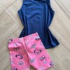 fernandaramoskids com br Conjunto Infantil Feminino Regata e Short Estampado De Sport 1