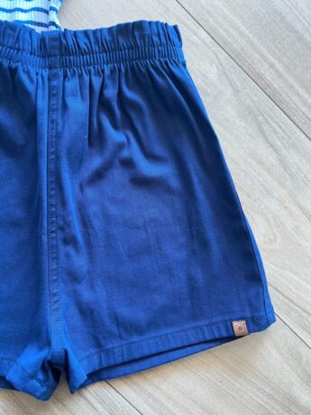fernandaramoskids com br Conjunto Infantil Feminino Regata Listrada e Short Azul Escuro1