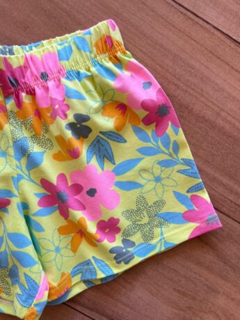fernandaramoskids com br Conjunto Infantil Feminino Regata Lovely e Short Flor 1