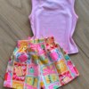 fernandaramoskids com br Conjunto Infantil Feminino Regata Sal Sol Rosa e Short 2