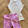 fernandaramoskids com br Conjunto Infantil Feminino Regata Stay Positive e Bermuda Estampada2