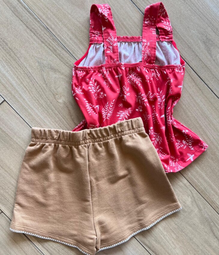 fernandaramoskids com br Conjunto Infantil Feminino Regata Vermelha e Short 2