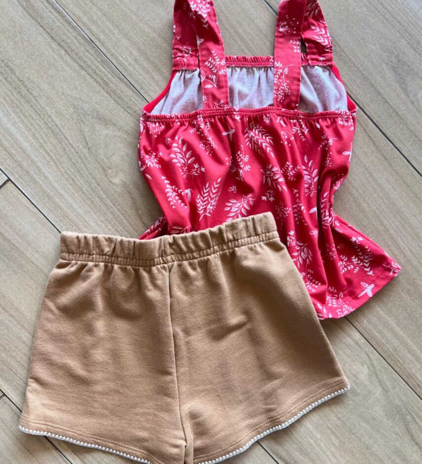 fernandaramoskids com br Conjunto Infantil Feminino Regata Vermelha e Short 2