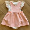 fernandaramoskids com br Conjunto Infantil Feminino Salopete Detalhes em Bordado 2
