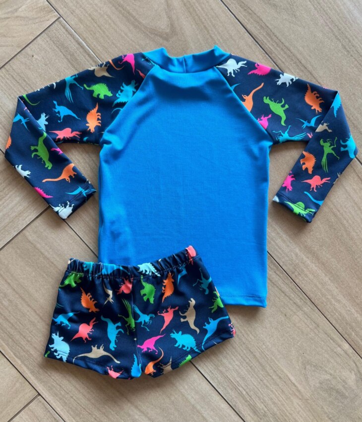 fernandaramoskids com br Conjunto Infantil Masculino Blusa Térmica e Sunga Dino 1
