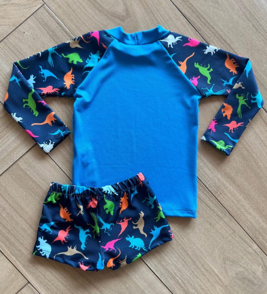 fernandaramoskids com br Conjunto Infantil Masculino Blusa Térmica e Sunga Dino 1