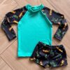 Conjunto Infantil Masculino Blusa Térmica e Sunga Hulk Fernanda Ramos Kids
