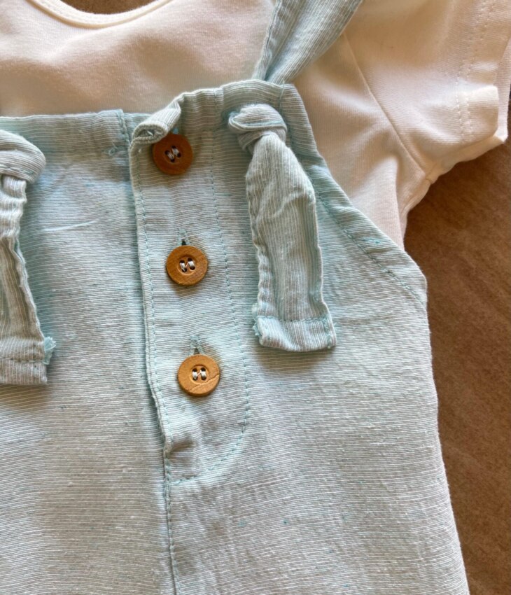 fernandaramoskids com br Conjunto Infantil Masculino Body Manga Curta e Jardineira 1