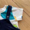fernandaramoskids com br Conjunto Infantil Masculino Body Manga Curta e Jardineira Moletom1