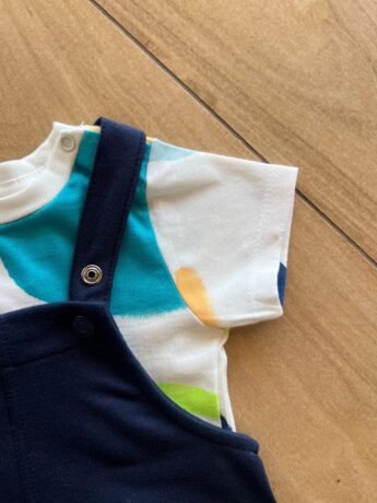 fernandaramoskids com br Conjunto Infantil Masculino Body Manga Curta e Jardineira Moletom1