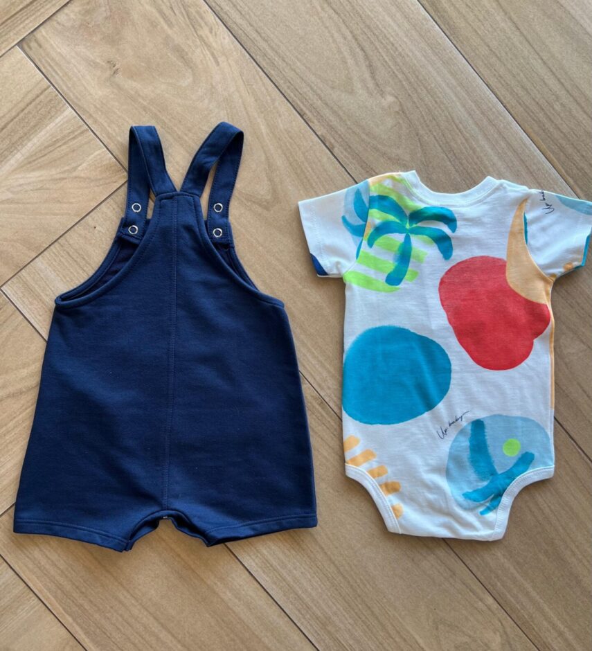 fernandaramoskids com br Conjunto Infantil Masculino Body Manga Curta e Jardineira Moletom2