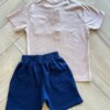 fernandaramoskids com br Conjunto Infantil Masculino Camiseta com Bolso e Bermuda Azul3