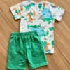 fernandaramoskids com br Conjunto Infantil Masculino Camiseta e Bermuda Mundo Dino 2