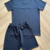 fernandaramoskids com br Conjunto Infantil Masculino Camiseta Enjoy e Bermuda Preto2