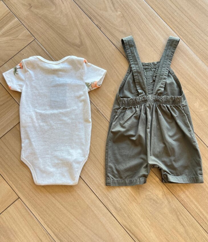 fernandaramoskids com br Conjunto Infantil Masculino Camiseta Mescla e Jardineira 1