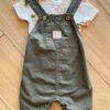 Conjunto Infantil Masculino Camiseta Mescla e Jardineira Fernanda ramos kids