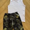 Conjunto Infantil Masculino Regata Giants From The Past e Bermuda Fernanda Ramos Kids
