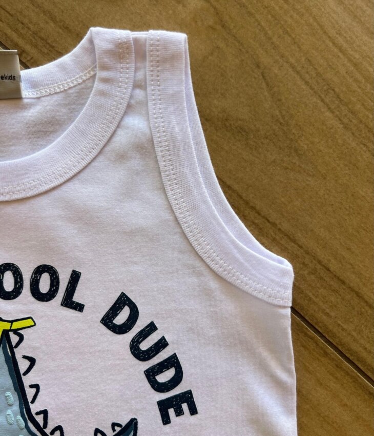 fernandaramoskids com br Conjunto Infantil Masculino Regata T Rex Dino e Bermuda Estampada1