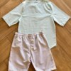 fernandaramoskids com br Conjunto Masculino Camisa Verde Claro e Bermuda 2