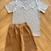 fernandaramoskids com br Conjunto Masculino Camiseta Cinza e Bermuda Caramelo 1