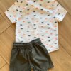 fernandaramoskids com br Conjunto Masculino Camiseta Dino e Bermuda Verde Musgo 3