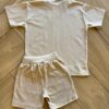 fernandaramoskids com br Conjunto Masculino Camiseta e Bermuda Caqui Texturizado3