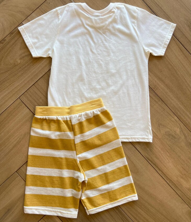fernandaramoskids com br Conjunto Masculino Camiseta Tropical e Bermuda 1