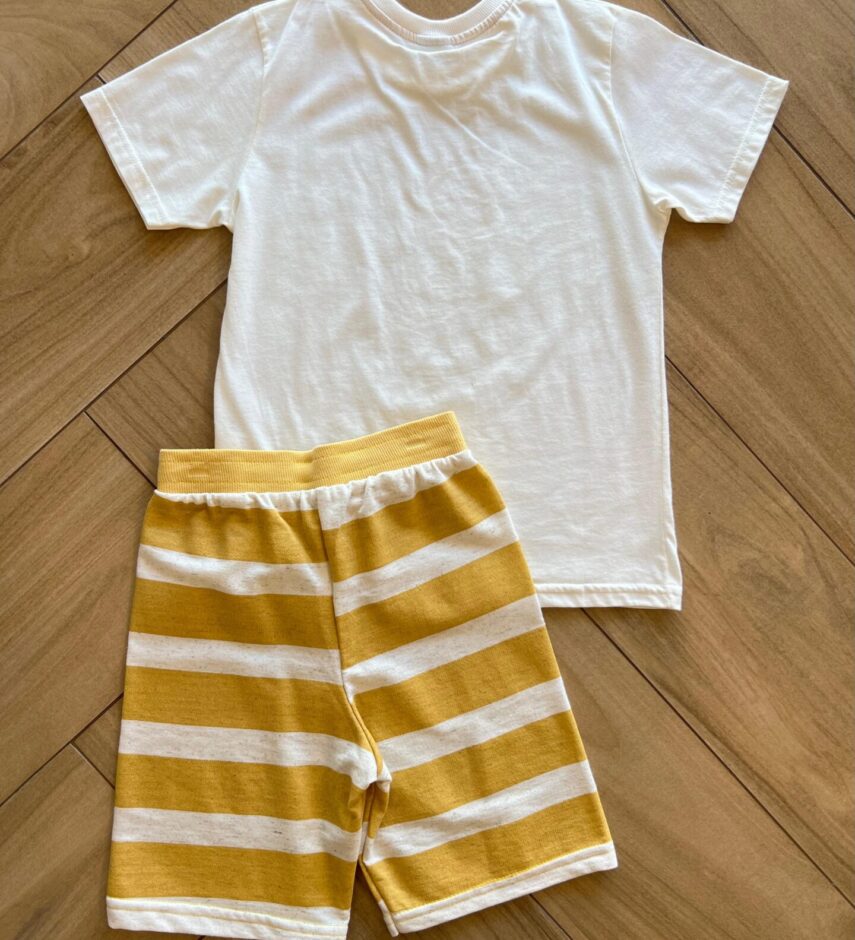 fernandaramoskids com br Conjunto Masculino Camiseta Tropical e Bermuda 1