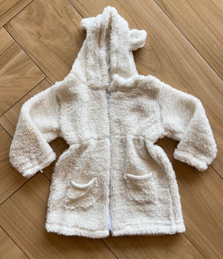 Sobretudo Infantil Feminina Off White Fernanda Ramos Kids