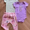Kit 2 Body e 1 Calça Infantil Feminino Estampado Fernanda Ramos Kids