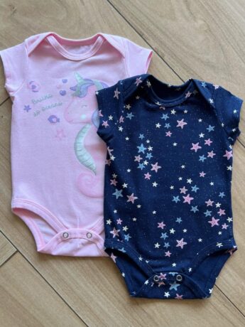 Kit 2 Body Infantil Feminino Manga Curta Estampados Fernanda Ramos Kids