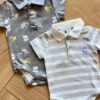 fernandaramoskids com br Kit 2 Body Polo Infantil Masculino com Manga Cinza 1