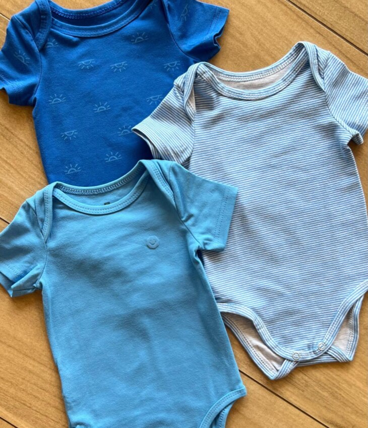 fernandaramoskids com br Kit 3 Body Infantil Masculino com Manga Azul 1