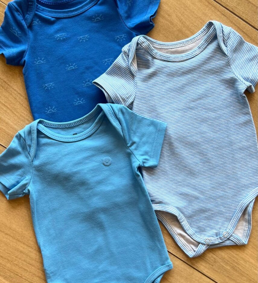 fernandaramoskids com br Kit 3 Body Infantil Masculino com Manga Azul 1