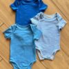 Kit 3 Body Infantil Masculino com Manga Azul Fernanda Ramos Kids