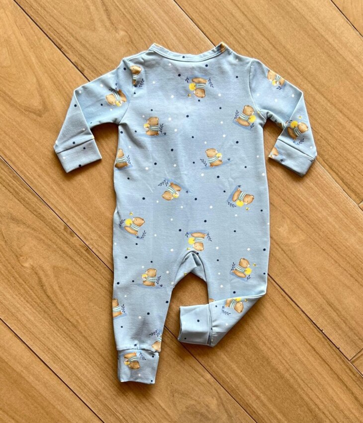 fernandaramoskids com br Macacão Infantil Masculino Manga Longa Estampado com Zíper Ursinho 2