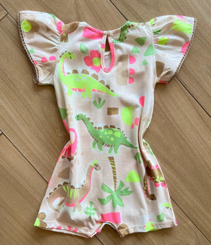 fernandaramoskids com br Macaquinho Infantil Feminino Meia Malha com Faixa Estampado2