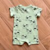 fernandaramoskids com br Macaquinho Infantil Masculino Manga Curta Dog Verde 2
