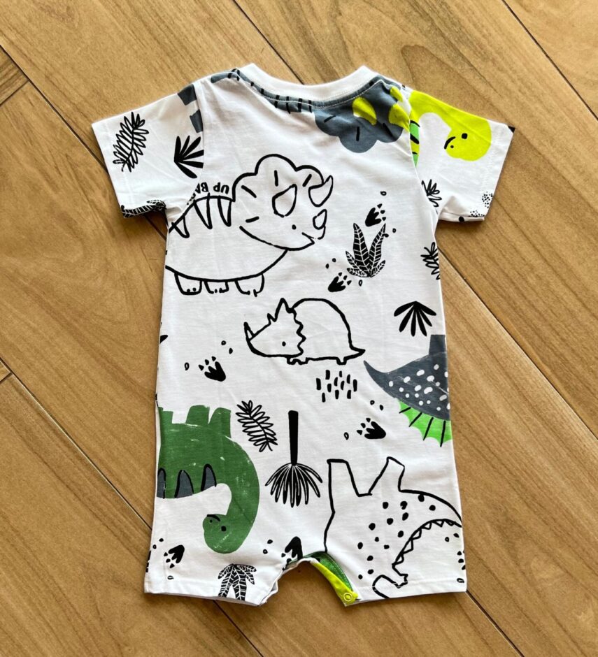 fernandaramoskids com br Macaquinho Infantil Masculino Manga Curta Mundo Dino 2