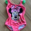 Maiô Feminino Infantil Babado na Alça Minnie Pink Fernanda Ramos Kids