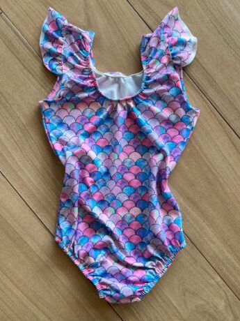 Maiô Feminino Infantil Detalhe na Manga Sereia Fernanda Ramos Kids